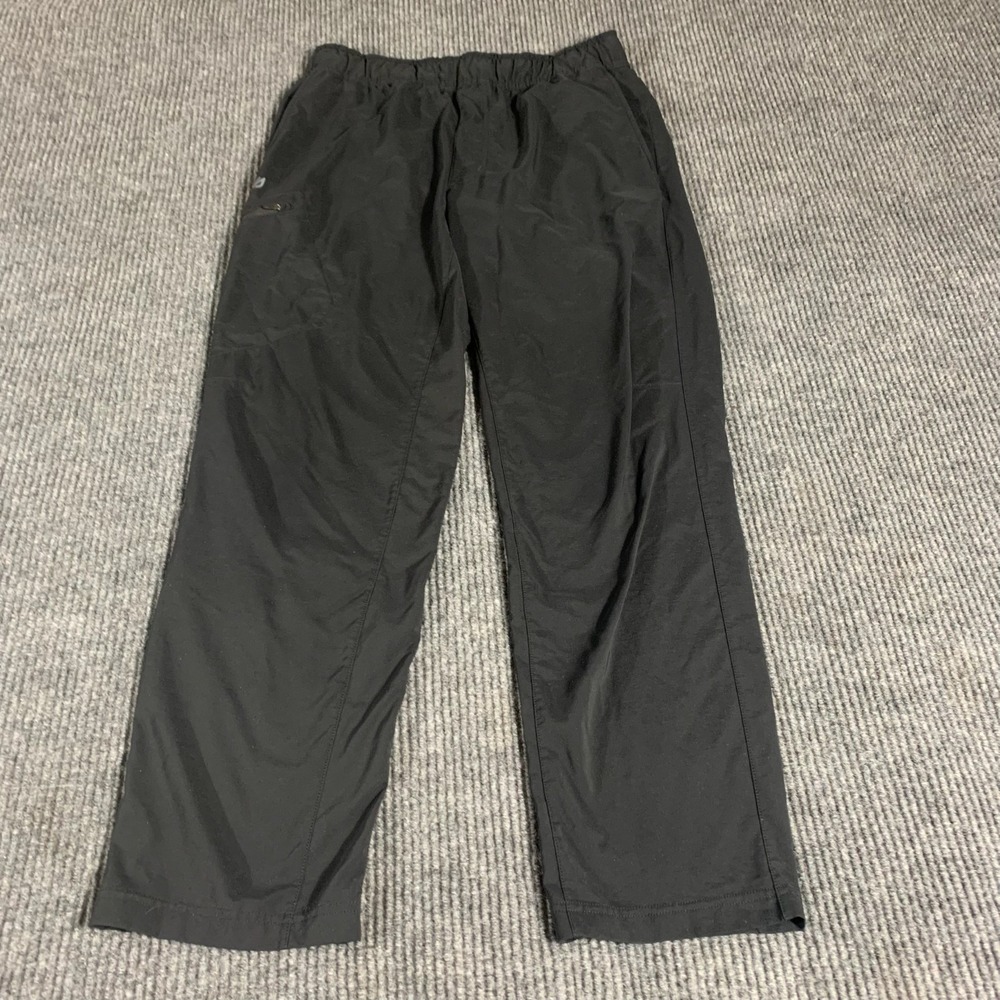 Eddie Bauer Pants Mens Medium Black Pull On Drawstring Stretch Hiking‎ Outdoors